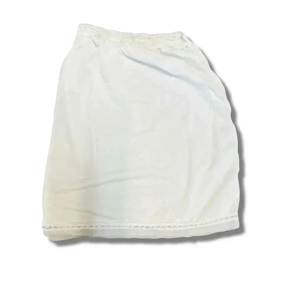 Vintage Jodie Arden Girls White Full Slip Size 10 Lace Trim - Picture 3 of 4